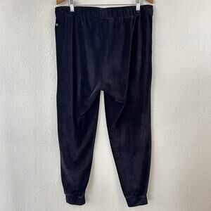 Z by Zella Jogger Velour Pants Black XL Women Activewear Tapered Elastic Waist